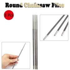 3x pilniki do piły łańcuchowej okrągłe stalowe pilniki do filingów temperów stolarka rozmiar 4/ 4,8/5,5 mm