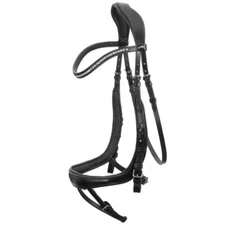 NEW Schockemohle Equitus Beta Snaffle Bridle- Black, Size Cob