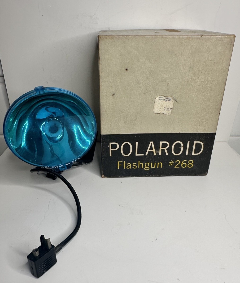 Flash Polaroid #268 – Ancien Modèle – Avec Boîte Et Notice – Non Testé