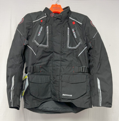 Bering Veste Oural Motorcycle Riding Street Jacket Black M Textile  Protectors Elbow Armor Button Closure Touring All Seasons Men's