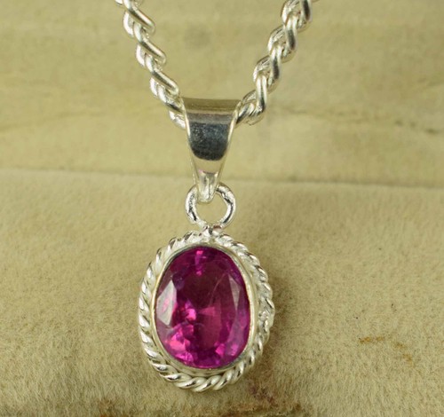 5.10 CT Naturale Ovale Rosa Kunzite Gemma Certificato Ciondolo Raro Design - Foto 5 di 8