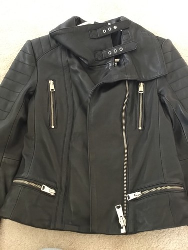ALL SAINTS BRAND NEW LEATHER JACKET SIZE 4 - Picture 5 of 12