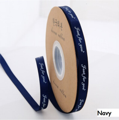 Satinband 10 mm bedruckt ''Just for You'' 5 Jahre Nähen Etiketten Geschenkverpackung 1385 LC