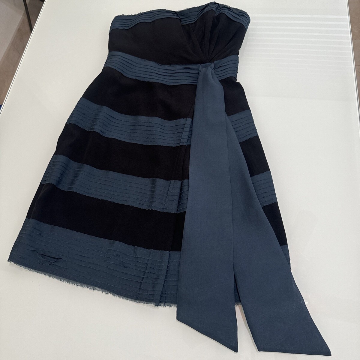 anthropologie blue bow dress Audrey Dress