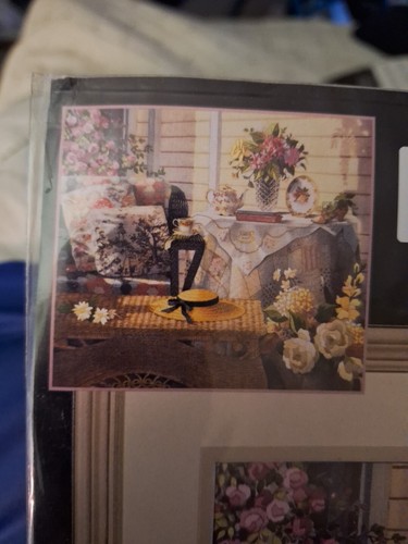 DIMENSIONS GALLERY CREWEL MORNING TEA Stitchery KIT 2002 Cottage New & Sealed! - Picture 2 of 6