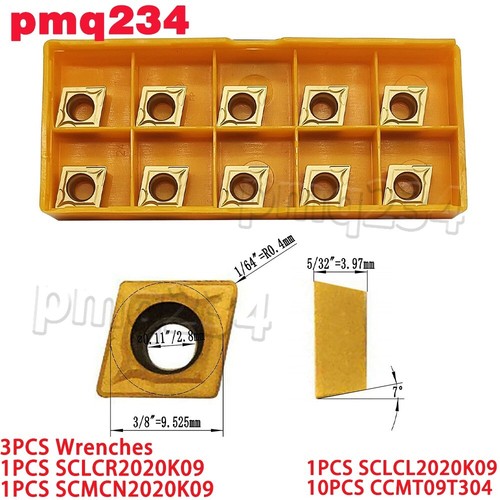 Soportes de torneado de torno SCLCR SCLCL SMCN barras de perforación con 10 piezas CCMT09T304 - Imagen 4 de 6