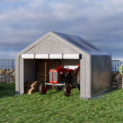 10'x20' Outdoor Storage Shed Carport Garages Heavy Duty Metal Frame Shelter Tent