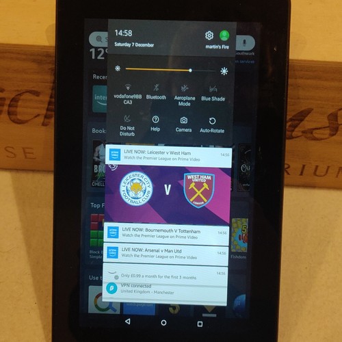 Amazon Kindle Fire 7 8gb WiFi 5th Generation SV98LN Black. Kids - Picture 4 of 5