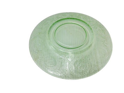 Plato platillo de vidrio vintage de uranio verde depresión - Imagen 5 de 5