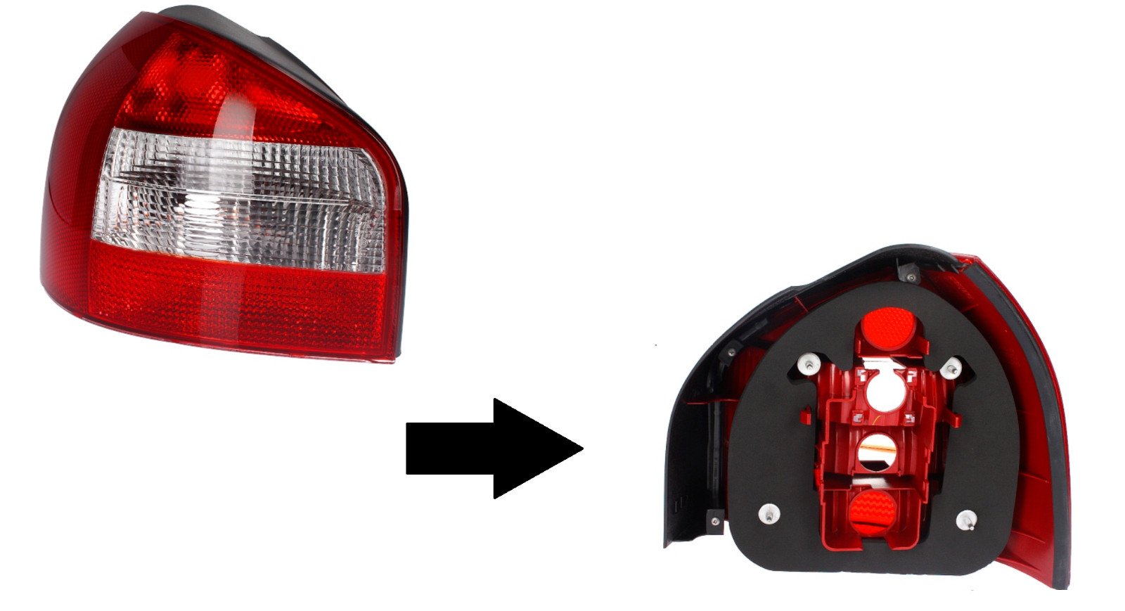 Feu arrière gauche pour Audi A3 3 portes 1996-1999 | Finition premium