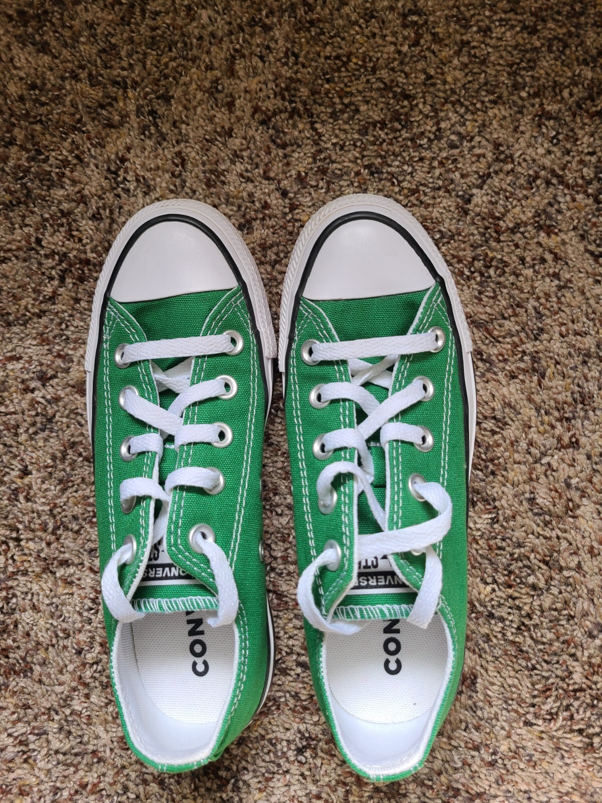 Converse Chuck Taylor Low Top Amazon Green, EUC Size 5(W)/3(M)