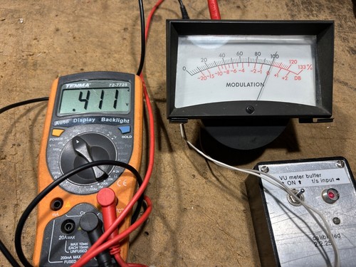 ultra hochwertiges großes Vintage VU / DB Meter, Broadcast/Recording, getestet - Bild 14 von 14