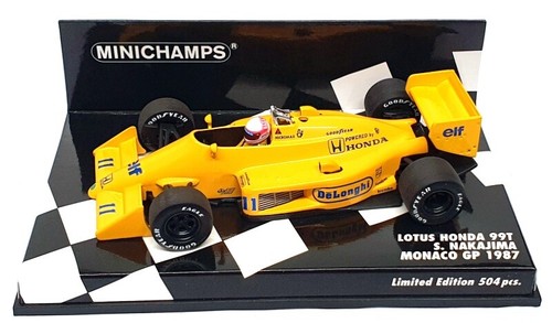 Minichamps 1/43 Scale 400 870011 - F1 Lotus Honda 99T Monaco GP 1987 Nakajima - Picture 4 of 5