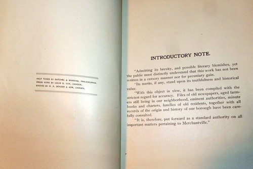 History of Merchantville, Camden County, N.J. by Eastlack. 1899 First Edition. - Picture 5 of 11