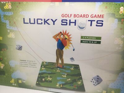 Lucky Shots Golf Board Game 2-4 Players  AGES 10+ 18 Holes Par 72  NEW & SEALED