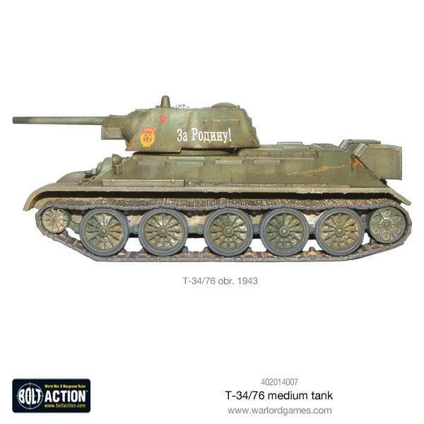 Thumbnail - T34/76 Medium Tank, Sowjetunion, Bolt Action Ww2, Warlord Games,