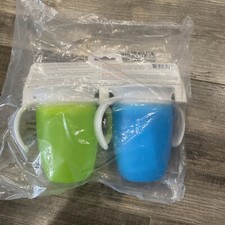 Munchkin Miracle 360 Trainer Cup, Green/Blue, 7 Oz, 2-pack Blue/Green 6m