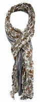 Tigertie Schal In Braun Grau Beige Schwarz Gemustert - Gr. 180 X 50 Cm
