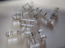 Level Vials Glass 10 pieces 1/4 " x 3/4"