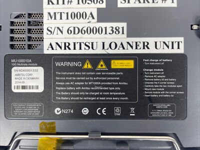 Anritsu MT1000A With WiFi Bluetooth & 10G Multirate Module Anritsu MT1000A With WiFi Bluetooth & 10G Multirate Module