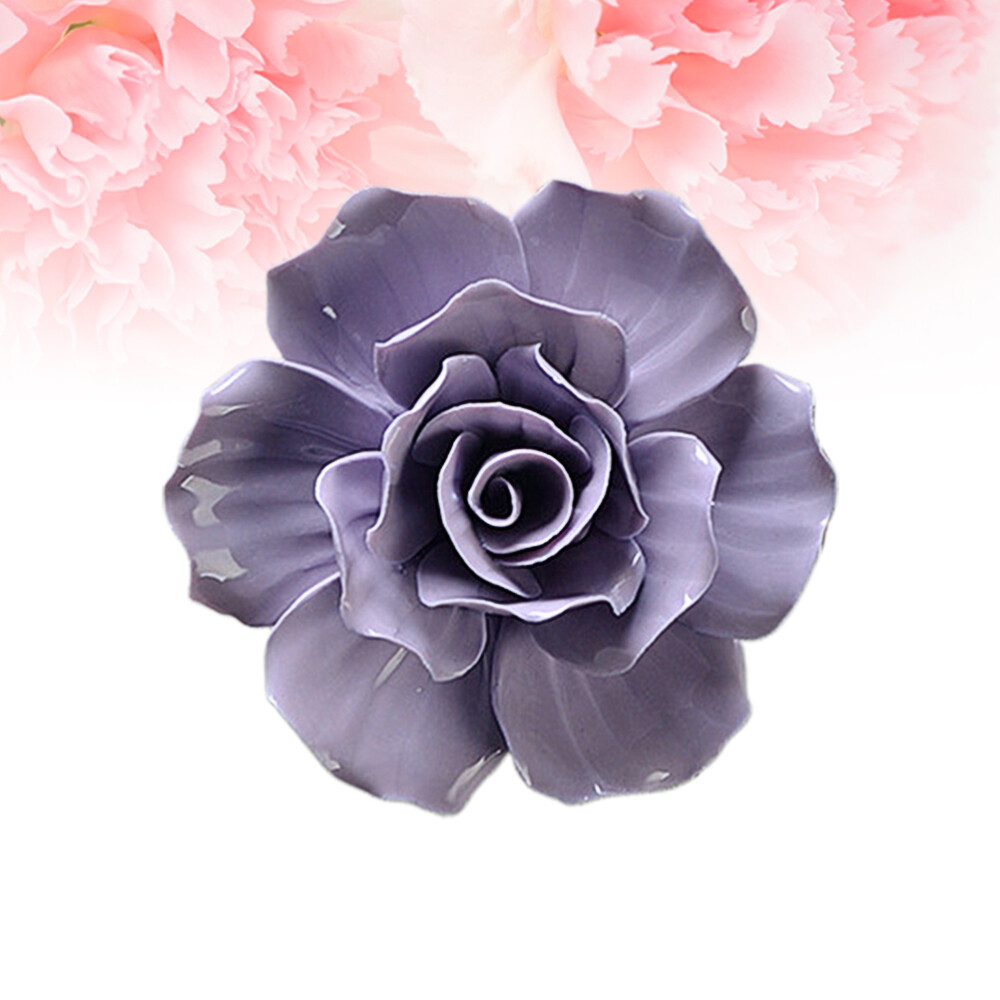 3D Ceramic Wall Flower Decoration for Hanging