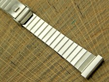 NOS Vintage Unused JB Champion Stainless Steel Sliding Clasp Watch Band 14mm