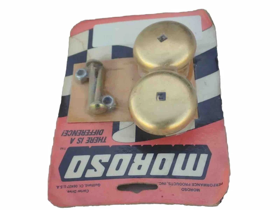 NOS Vintage Moroso Gold Anodized Aluminum Valve Cover Breathers Muscle Car Day 2 - Image 4 of 4