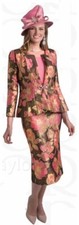 Lily and Taylor Suit Jacket and Skirt Set -Size 20 -Made in USA
