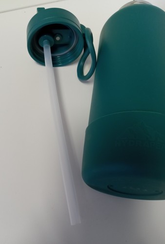 HYDRAPEAK Insulated Stainless Steel Sports Water Bottle 32oz Straw Lid Green - Picture 4 of 4