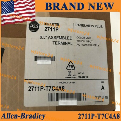 New with Unopened box NEW PLC 2711P-T7C4A8 /A PanelView Plus Free Shipping