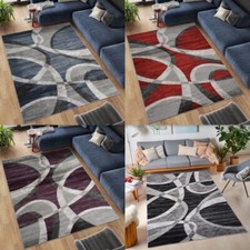  Teppiche für Wohnzimmer Modern Groß Schlafzimmerteppich Flur Läufer Teppich Fußmatten