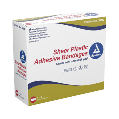 Adhesive Bandages Sterile Spots 7/8'' Diameter Bx/100 Dynarex