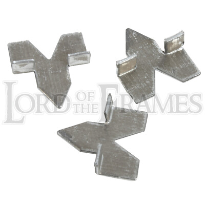 100 Pcs Zinc Plated Glazing Push Points - For Picture Framing, Windows & DIY Glass Projects