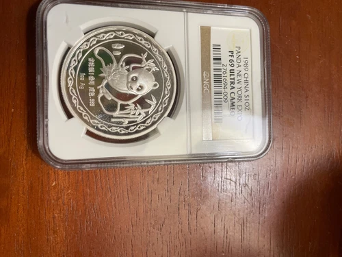 1989 Panda N.Y. EXPO Medal  NGC PF69 China silver 1oz ny new york exposition
