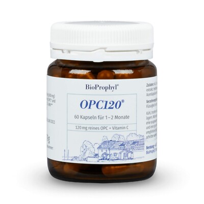 BioProphyl OPC120  plus Acerola | 120 mg reines OPC plus Vitamin C | 60 Kapseln