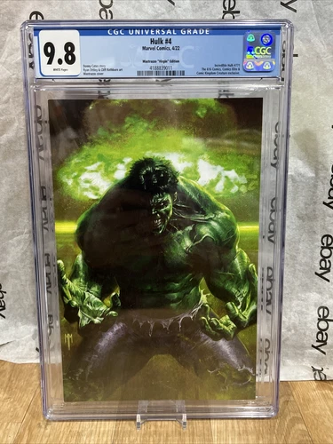 HULK #4 (MARCO MASTRAZZO VIRGIN VARIANT)(2022) COMIC BOOK ~ CGC GRADED 9.8 NM/M