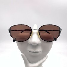 Vintage Charmant 4262 Silver Multi-Color Metal Oval Sunglasses FRAMES ONLY