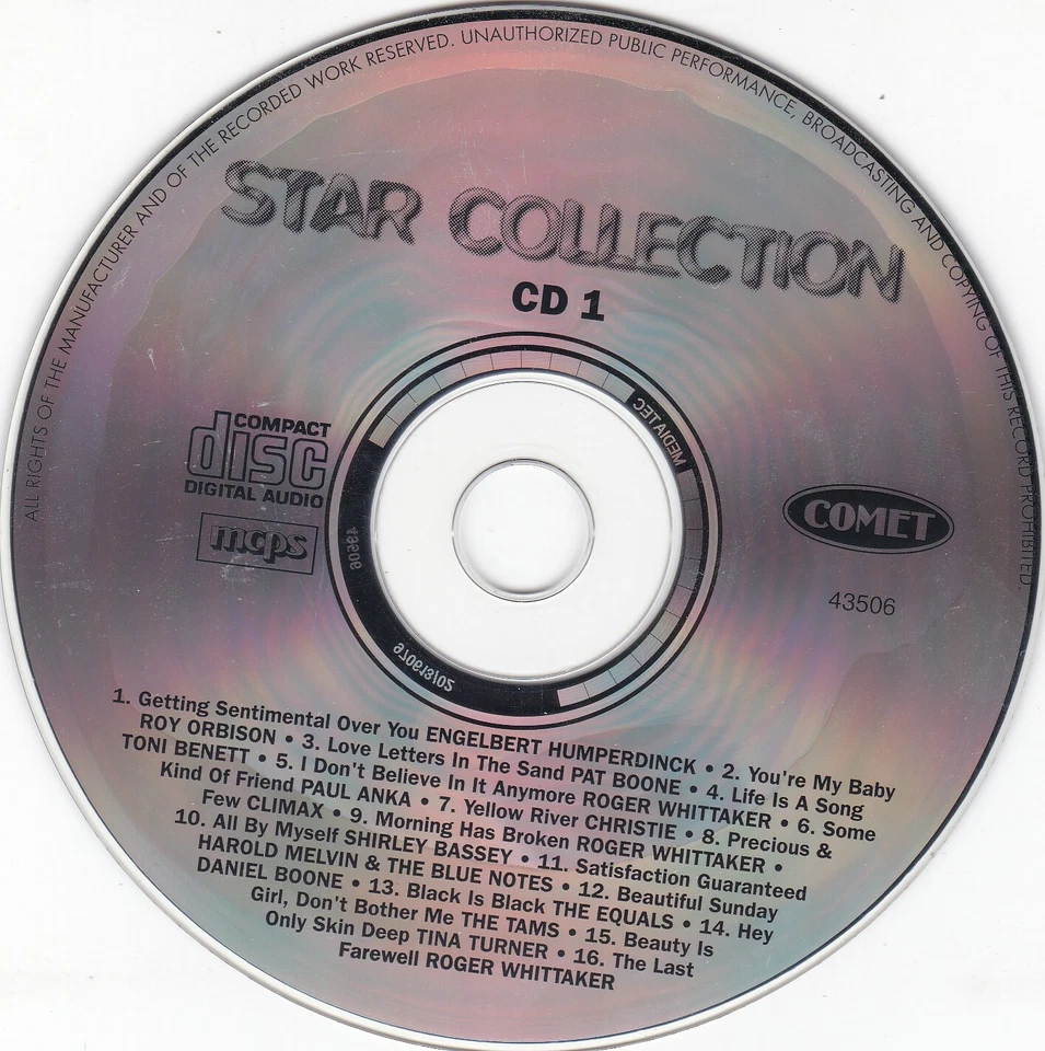 STAR COLLECTION Volume 1 ( Roy Orbison , Tina Turner , Roger Whittaker ) - Bild 2 von 3
