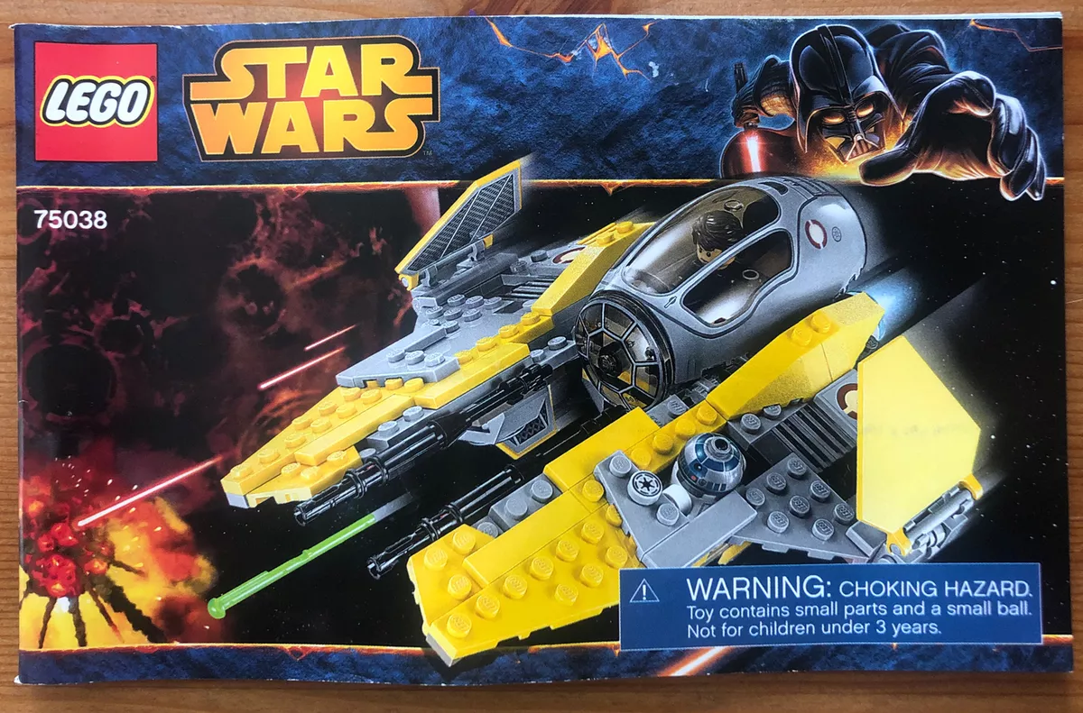 Lego Star Wars 75038 Jedi Interceptor Instruction Manual Book Only