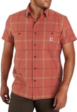 CARHARTT MEN'S RUGGED FLEX RELAXED FIT BUTTON  UP SHIRT SMALL