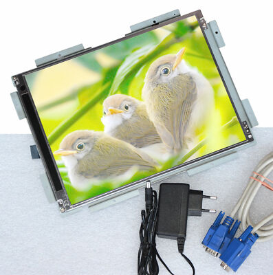 30cm 12'' TFT MONITOR OPENFRAME DISPLAY BRAUCHT 12V NUR 6W MIT POWER SUPPLY M-08