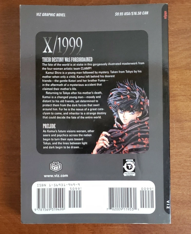 X/1999 1 Prelude by Clamp Staff 2003 Manga Paperback English 1ST PRINT NM Foto 2 de 4
