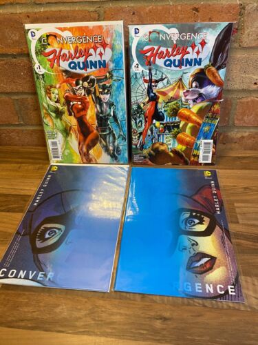 X4 Harley Quinn Convergence DC Comics #1/#2 + Variantes pièces 1&2 lot/lot - Photo 1/5