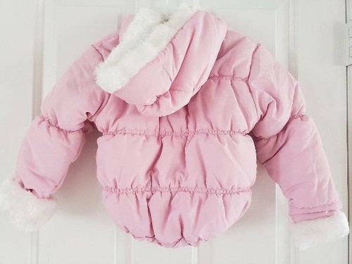 Vintage 2007 Sesame Street Toddler Baby Girls Size 3T Pink Quilted Winter Coat - Bild 2 von 2