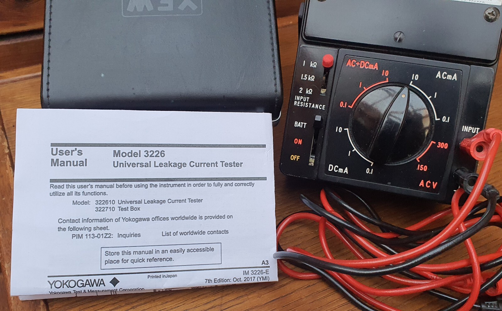 Yokogawa Model 3226 Universal Leakage Current Tester Multimeter Made in Japan eBay