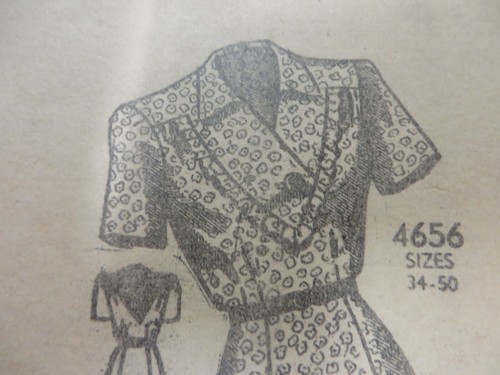 VESTIDO DE COLECCIÓN AÑOS 50 PEDIDO POR CORREO ANNE ADAMS 4656 INTERÉS DELANTERO patrón de costura para mujer - Imagen 3 de 7