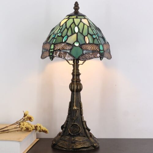 Small Tiffany Lamp Mini Stained Glass Desk Lamp Vintage Table Lamp Tiffany St... - Picture 3 of 7