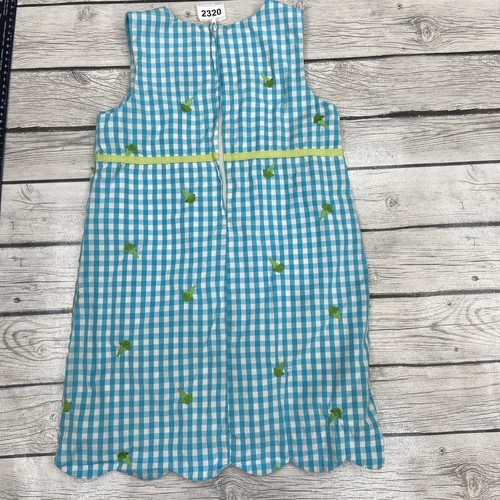 Lilly Pulitzer dress Girls Size 6X Embroidered ice cream Cone checkered - Picture 8 of 11