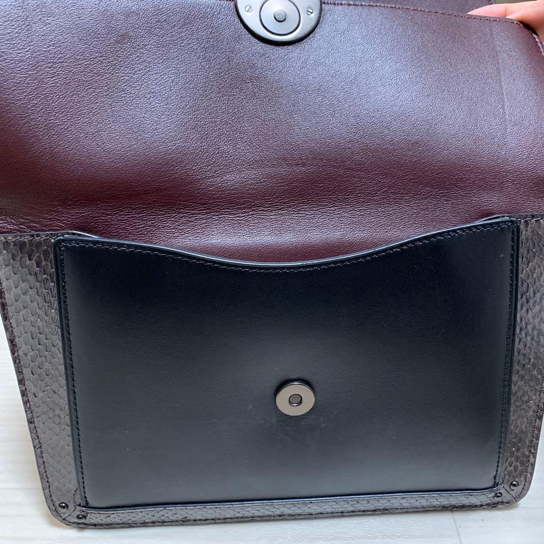 Coach Dreamer Python Pattern 2Way Shoulder Bag Ex… - image 19