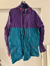 Vintage 90s Outdoor Unisex Medium Pullover Color Hooded Retro Jacket